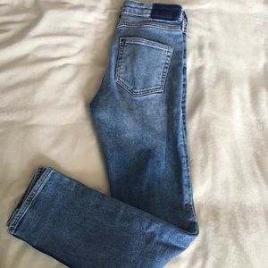 H&M: denim straight jeans